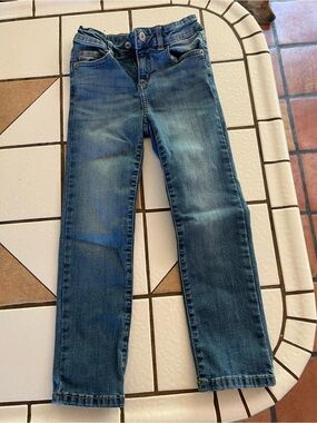 Kids Blue Slim Straight Jeans size 6x